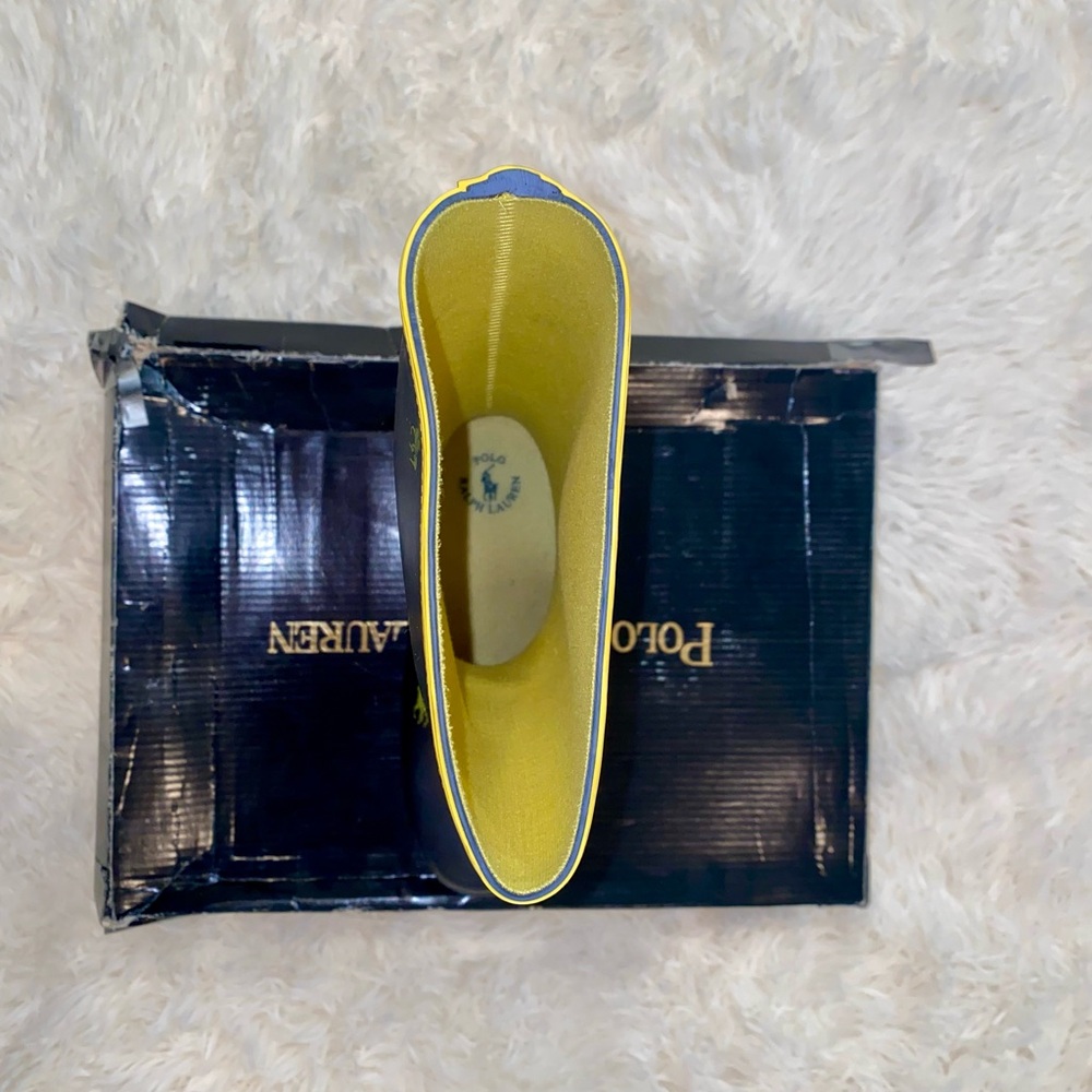 Polo Ralph Lauren Navy/Yellow Rain Boots - Picture 3 of 7